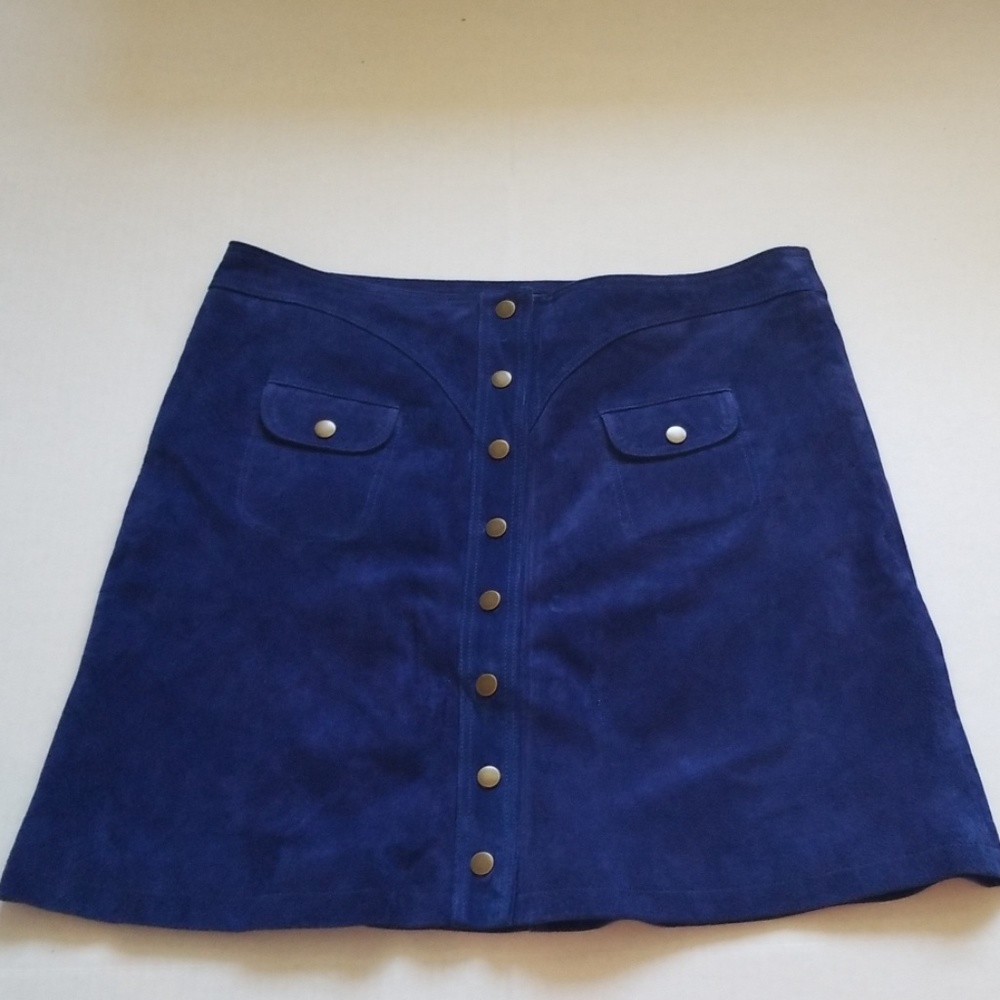 Anthropologie Suede Skirt - size 16
